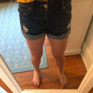 Denim shorts